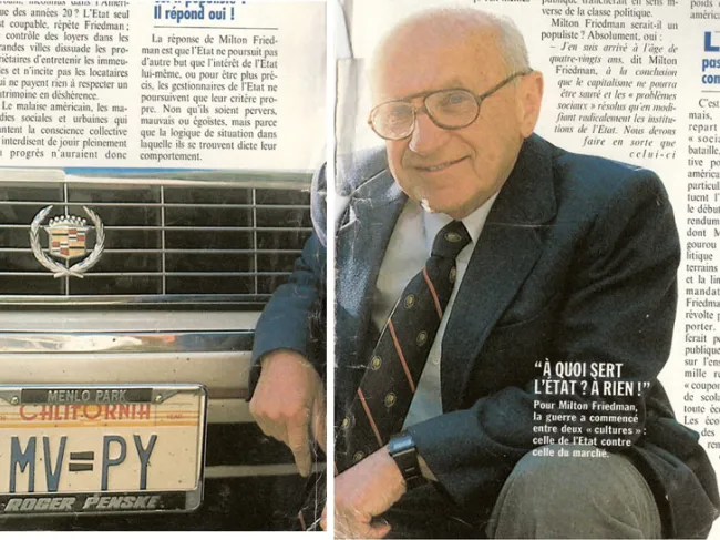 milton friedman equation of exchange license plates